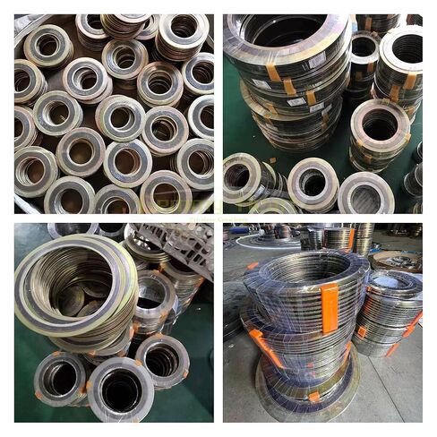 Gemmy Heart Not ASME Spiral Wound Gasket with SS316 Inner Ring,Graphite Filled,5Pcs 20" DN500 (5Pcs 20" DN500) in Kuwait