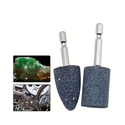 4Pcs Grinding Wheel Heads with Hexagonal Shank - Metal Polishing Stones Set for Repairing and Sharpening in Kuwait