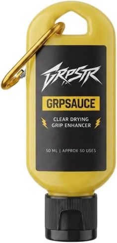GRPSAUCE Liquid Chalk Alternative for Shooting Sports | Clear Drying Grip Enhancer for Pistols & Rifles | Non-Corrosive, Gun-Safe | No Chalk Residue | Competition Ready | 50ml Carabiner Clip Bottle in Kuwait