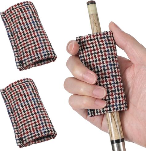 2 Pcs Billiard Cue Slicker, Pool Cue Cleaner Professional Billiards Pool Accessories Polyester Shaft, Snooker Cleaning Cloth Tool in Saudi Arabia