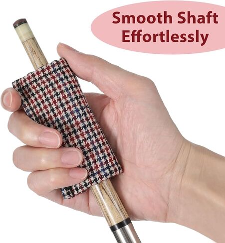 2 Pcs Billiard Cue Slicker, Pool Cue Cleaner Professional Billiards Pool Accessories Polyester Shaft, Snooker Cleaning Cloth Tool in Saudi Arabia