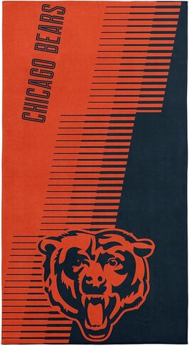 منشفة الشاطئ Northwest Chicago Bears NFL Progression Jacquard مقاس 36 × 72 بوصة in Kuwait