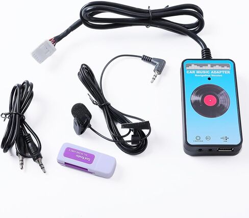 جهاز ارسال ستيريو للسيارة مع USB وAUX وبلوتوث 5.0 ومشغل موسيقى بدون استخدام اليدين متوافق مع تويوتا (6+6) راف 4 2003-2011، افينسيس 2003-2011، كورولا 2005-2011، تاكوما 2004-2008 in Kuwait