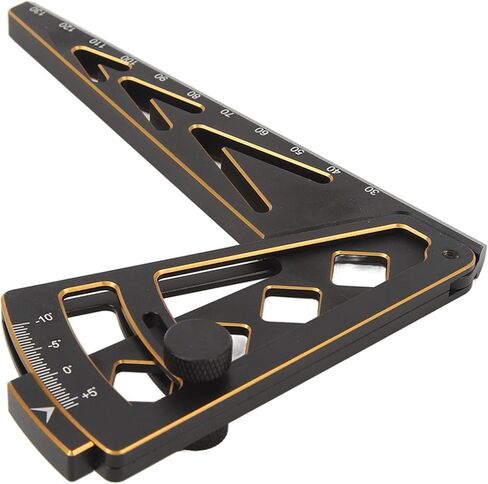 HUIOP RC Car Camber، مسطرة مائلة متعددة الوظائف لارتفاع الركوب، أداة قياس متعددة الزوايا من سبائك الألومنيوم، صغيرة وخفيفة الوزن، سهلة الحمل، مجموعة واسعة من in Kuwait