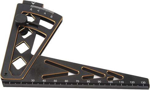 HUIOP RC Car Camber، مسطرة مائلة متعددة الوظائف لارتفاع الركوب، أداة قياس متعددة الزوايا من سبائك الألومنيوم، صغيرة وخفيفة الوزن، سهلة الحمل، مجموعة واسعة من in Kuwait