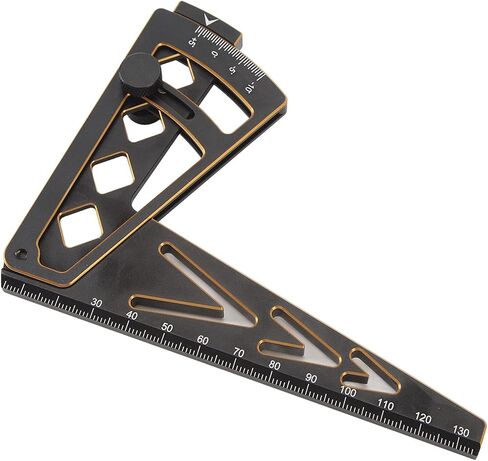 HUIOP RC Car Camber، مسطرة مائلة متعددة الوظائف لارتفاع الركوب، أداة قياس متعددة الزوايا من سبائك الألومنيوم، صغيرة وخفيفة الوزن، سهلة الحمل، مجموعة واسعة من in Kuwait