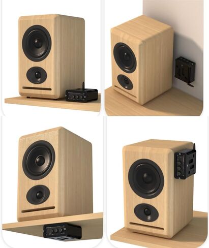 حامل أكريليك لجهاز FosiAudio BT20A، مناسب للحائط/تحت المكتب/سطح الطاولة، قوي ومتين in Kuwait