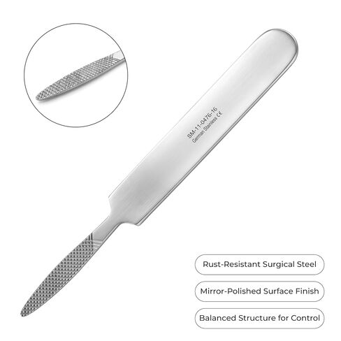 Stellmacher Joseph Bone Rasp – Fine Cross Serrated Straight Tip & Round Handle – Premium Stainless Steel Surgical Bone File for Controlled Smoothing & Orthopedics Use (16 cm) in Kuwait