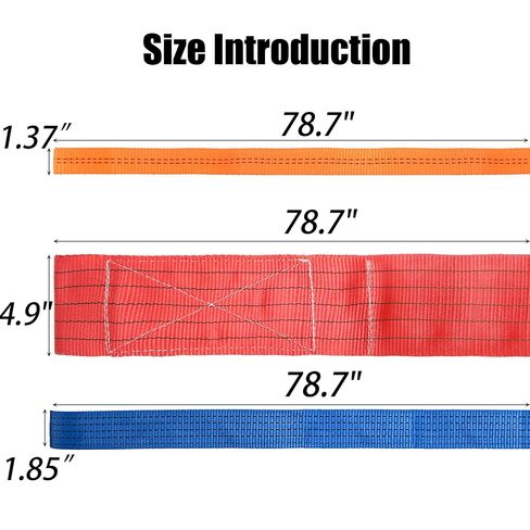TOPZEA Drum Handling Sling for 55 Gallon Drum, Barrel Lifting Web Sling Tilt-Free Heavy Duty Lift Straps with 2 Adjustable Ratchet Strap, WLL 6600 LB, Fits for Farm Barn Crane Forklift Truck, 78.7" L in Kuwait
