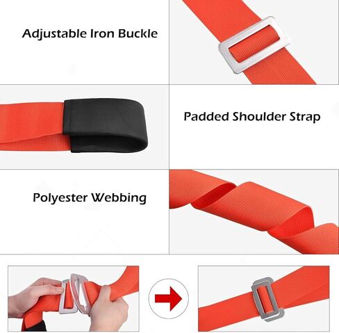 Moving Straps 2-Person, Adjustable Furniture Lifting and Carrying Strap for Appliance Couch Mattress Heavy Boxes (Moving Straps for Back） in Kuwait