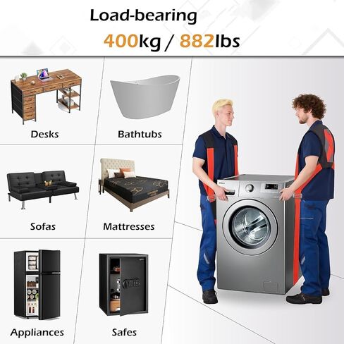 Moving Straps 2-Person, Adjustable Furniture Lifting and Carrying Strap for Appliance Couch Mattress Heavy Boxes (Moving Straps for Back） in Kuwait