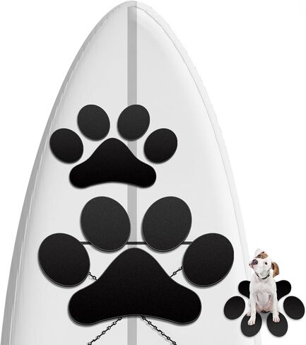 Drydiet 2 Pcs Dog Paddle Board Traction Pad, EVA Non Slip Deck Grip for SUP, Surfboard and Kayak, Waterproof Anti Slip Dog Mat for Paddleboard Deck in Kuwait