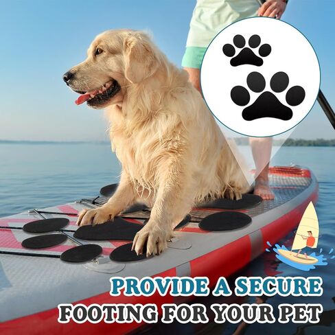 Drydiet 2 Pcs Dog Paddle Board Traction Pad, EVA Non Slip Deck Grip for SUP, Surfboard and Kayak, Waterproof Anti Slip Dog Mat for Paddleboard Deck in Kuwait