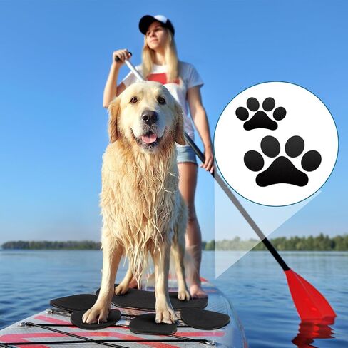 Drydiet 2 Pcs Dog Paddle Board Traction Pad, EVA Non Slip Deck Grip for SUP, Surfboard and Kayak, Waterproof Anti Slip Dog Mat for Paddleboard Deck in Kuwait
