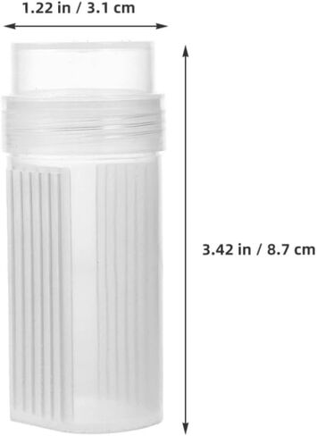KALLORY 2pcs Plastic Slide Staining Jar with 5 Slide Rack and Lid for Laboratory Use in Chemistry and Medicine in Kuwait