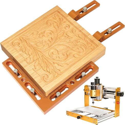 CNC Positioning Side Clamps Kit, Aluminum Alloy Vise, Adjustable Clamp for 3018 4040 CNC Router, T-Slot, Perforated & T-Track Table, Milling, Engraving, Woodworking, Metalworking, Acrylic & DIY in Kuwait