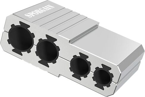 Universal Barrel Vise Clamp with Magnetic Assembly, Aircraft-Grade Aluminum, Fits .550–.920" Barrels, Anti-Marring Rubber Lining in Kuwait