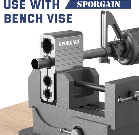 Universal Barrel Vise Clamp with Magnetic Assembly, Aircraft-Grade Aluminum, Fits .550–.920" Barrels, Anti-Marring Rubber Lining in Kuwait