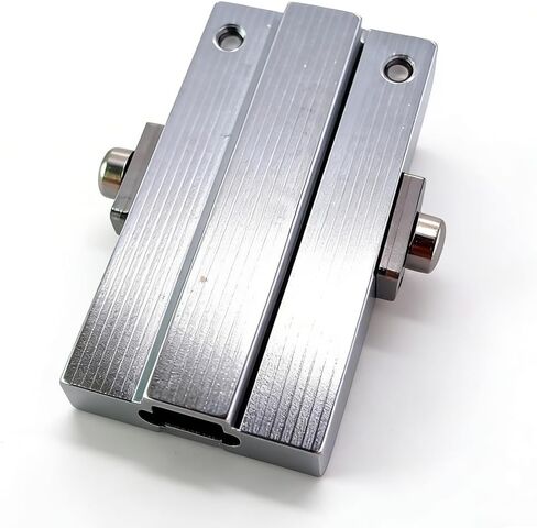 Universal Key Clamping Fixture with Storage Box, Multifunctional Accessories for Key Cutting Machines, Chrome Finish in Kuwait
