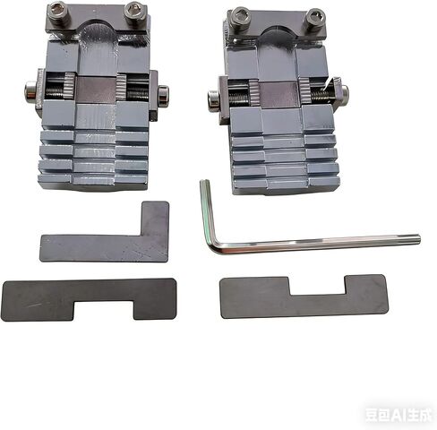 Universal Key Clamping Fixture with Storage Box, Multifunctional Accessories for Key Cutting Machines, Chrome Finish in Kuwait