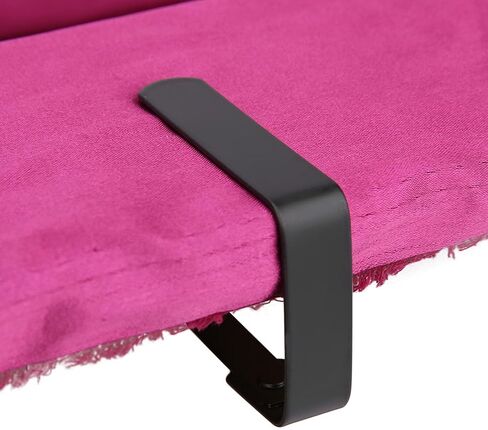 4pcs Large Triangle Tablecloth Clips Black, Stainless Steel Table Skirt Grips for Banquet/Restaurant, Heavy Duty Proof Non-Slip Clamps for Wedding & Outdoor Events in Kuwait