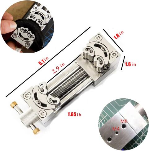 Stainless steel special-shaped vise, intelligent fractal fixed mounting device for tabletop, CNC processing fixing device, suitable for handicrafts, jewelry processing, models, DIY, maintenance, etc. in Kuwait