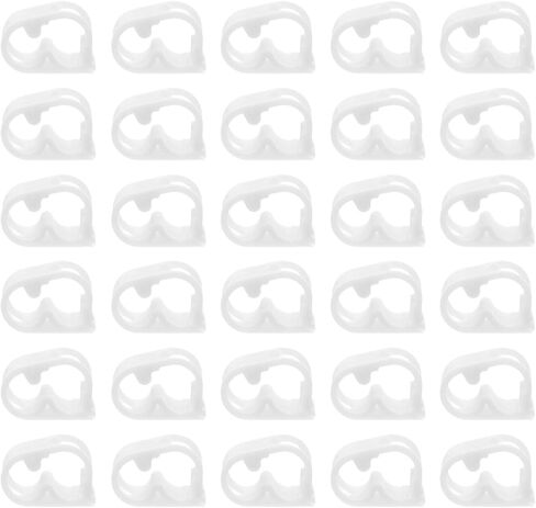 30pcs Adjustable Plastic Hose Pinch Valves for Aquarium and Lab Water Tubing Flow Control, White Tubing Shut off Clamps for Precise Water Stop and Regulation in Kuwait