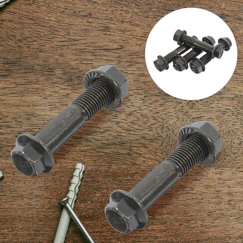 Jojofuny 4 قطعة M10x80mm مزدوجة نهاية الخيوط الترباس الأسود المؤكسد الكربون الصلب الخيوط قضيب للسيارات والجسور استخدام البناء in Kuwait
