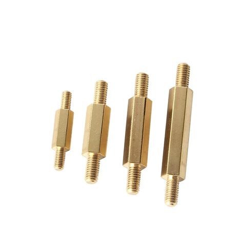 مسمار سداسي من النحاس ذو طرفين، قضيب توصيل فاصل خارجي (M4x6+12+6[5pcs]) in Kuwait