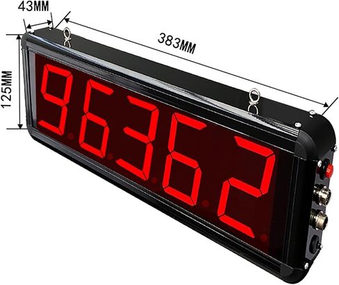 Digital Counter, Production Line Counter with Infrared Through-Beam Probe, Counting Up to 99999, Sensor Distance 5M, Power-Off Memory Function, Suitable for Factories and Workshops in Kuwait