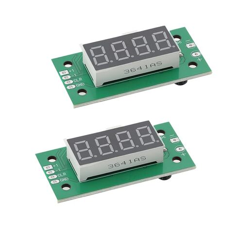 2Pcs DC 6V-25V Digital Counter Module 4-Digit Counter 0.36-inch Red LED Display Low-Level Switching Counting Module with Memory Function in Kuwait