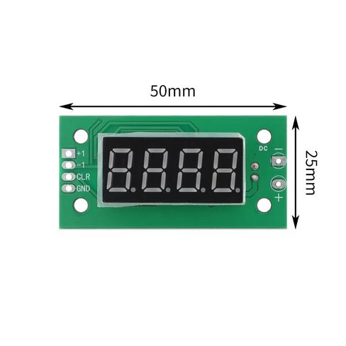 2Pcs DC 6V-25V Digital Counter Module 4-Digit Counter 0.36-inch Red LED Display Low-Level Switching Counting Module with Memory Function in Kuwait