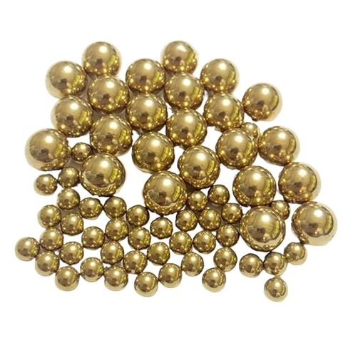 Solid Brass Ball Bead Anti-Corrosion Ultra High Precision H62 Pure Copper 100pcs 1mm-15.875mm(8.731mm) in Saudi Arabia