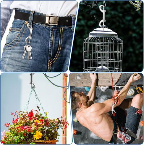 15PCS 4.7" Double Ended Bolt Snap Hooks, Extra Large Heavy Duty Zinc Alloy Snaps, Trigger Chain Metal Clips Key Holder 220LB Load Capacity for Cats Dog Leash Horse Tack Feed Bucket Hammocks in Kuwait