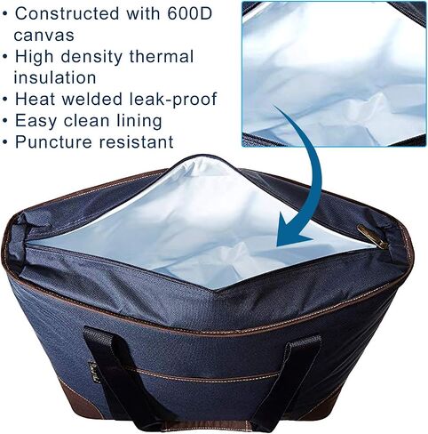 Picnic at Ascot Texas University at Austin Licensed Extra Large Insulated Cooler Bag - 30 Can Tote, 20" Wide x 6" Deep x 14.75" High in Kuwait