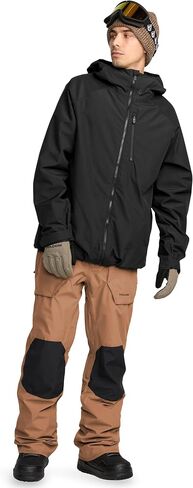 Volcom Men's 2836 Insulated Snowboard Jacket – 20K Waterproof, Recycled 2-Layer, Black, X-Small in Kuwait