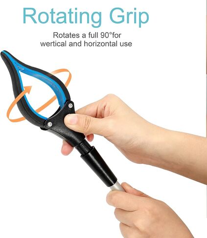 أداة Grabber Reacher لكبار السن، أداة التقاط علوية قابلة للطي مقاس 81.28 سم، أدوات مساعدة على الحركة طويلة الاستخدام، أداة مساعدة للوصول لالتقاط مخلب القمامة، منتقي الفضلات، نابر الحديقة، تمديد الذراع (مازارين) in Kuwait