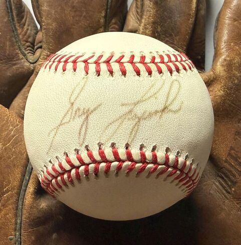 Greg Luzinski Signed Autographed Official National League (ONL) Baseball - Todd Mueller COA in Kuwait
