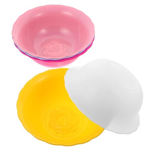 6pcs Plastic Wash Basin for Face Cleansing Use and Easy to Clean Bowls for Washing and Cleaning Tasks Random Colors in Kuwait