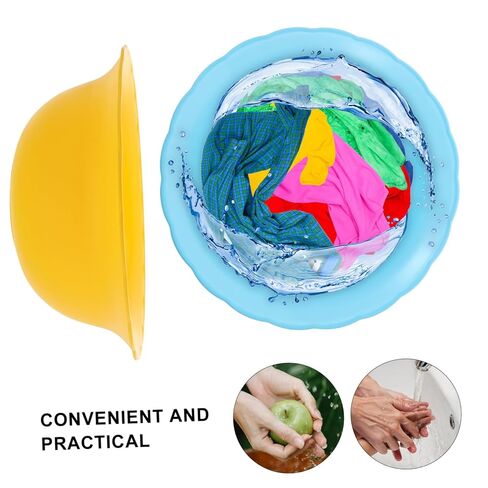 6pcs Plastic Wash Basin for Face Cleansing Use and Easy to Clean Bowls for Washing and Cleaning Tasks Random Colors in Kuwait