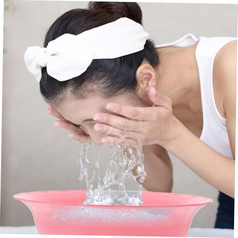 6pcs Plastic Wash Basin for Face Cleansing Use and Easy to Clean Bowls for Washing and Cleaning Tasks Random Colors in Kuwait