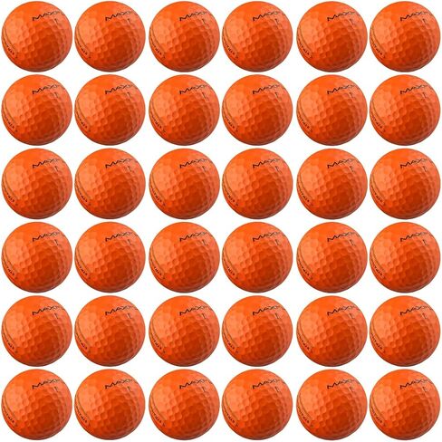 Maxfli StraightFli Golf Balls – Matte Orange, 36- Pack | Low Spin Distance Golf Balls for Straighter Shots | Soft Feel, Durable Ionomer Cover | for Beginners & Recreational Golfers in Kuwait