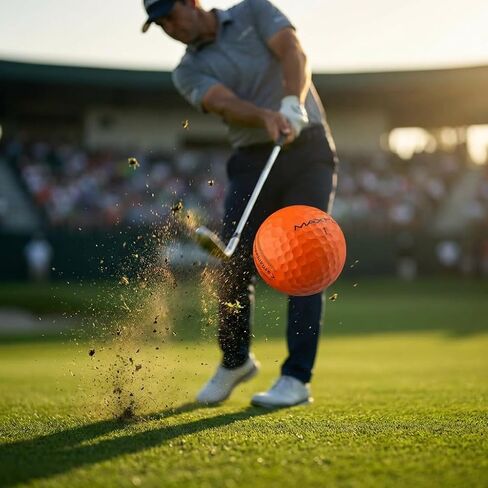 Maxfli StraightFli Golf Balls – Matte Orange, 36- Pack | Low Spin Distance Golf Balls for Straighter Shots | Soft Feel, Durable Ionomer Cover | for Beginners & Recreational Golfers in Kuwait
