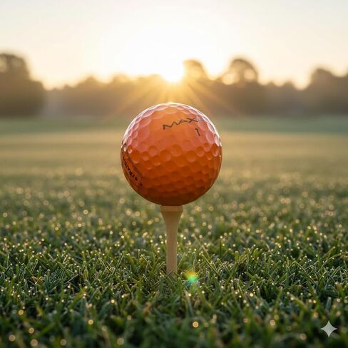 Maxfli StraightFli Golf Balls – Matte Orange, 36- Pack | Low Spin Distance Golf Balls for Straighter Shots | Soft Feel, Durable Ionomer Cover | for Beginners & Recreational Golfers in Kuwait