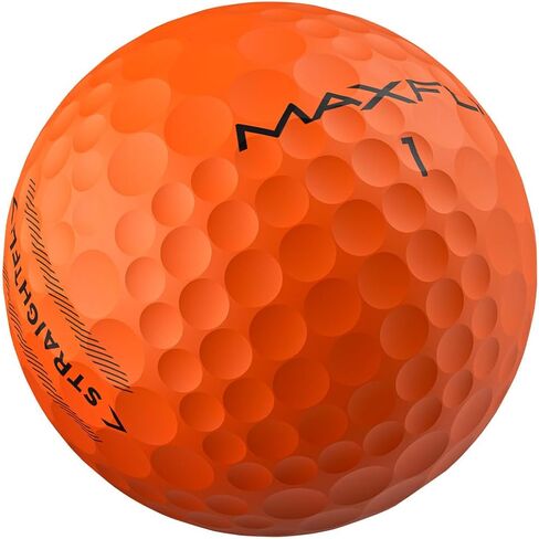 Maxfli StraightFli Golf Balls – Matte Orange, 36- Pack | Low Spin Distance Golf Balls for Straighter Shots | Soft Feel, Durable Ionomer Cover | for Beginners & Recreational Golfers in Kuwait