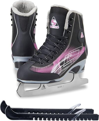 Jackson Softec Rave/Mirage Womens/Girls Ice Figure Skates Bundle with Skate Guards in Saudi Arabia
