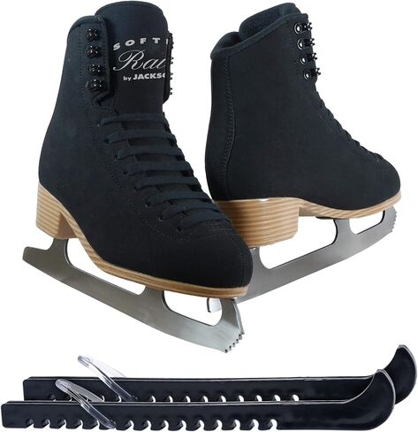 Jackson Softec Rave/Mirage Womens/Girls Ice Figure Skates Bundle with Skate Guards in Saudi Arabia