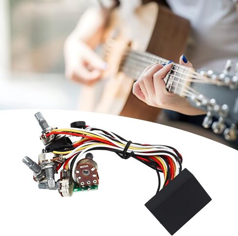 Electric Bass Preamp Circuit, Bass EQ Equalizer Bass Amplifier with Plastic Metal Shell for DIY Musicians and Luthiers in Kuwait