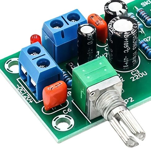 وحدة مضخم الصوت الجهوري مع مصدر طاقة LED فردي 10-24 فولت لمضخم الصوت منخفض الضوضاء لعملية الدائرة قبل مكبر الصوت Preamp Board in Kuwait