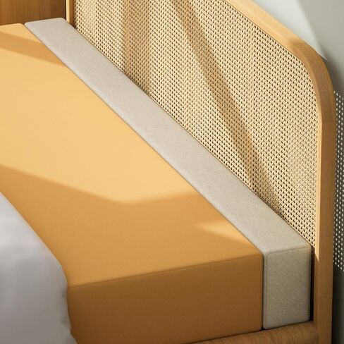 DEEPSHARK Mattress Extender for King, Bed Gap/Space/Crack Filler Between Headboard and Mattress or Wall,High-Density Bed Crack Filler with Removable Cover （Beige-King-78 * 4 * 8in） in Kuwait
